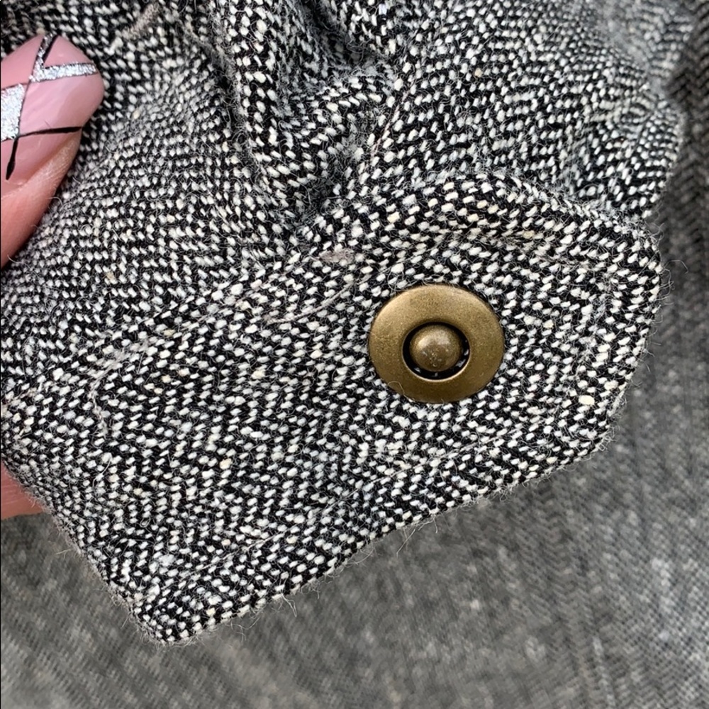 Liz Claiborne Charcoal Gray Lined Collar Jacket - Picture 8 of 11